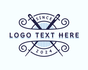 Sewing - Needle Tailoring Craft logo design