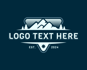 Valley - Mountain Outdoor Travel logo design