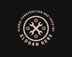 Mechanic Wrench Tool  Logo