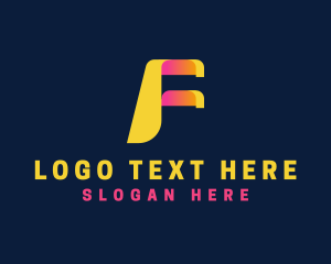 Letter F - Freight Forwarding Courier logo design