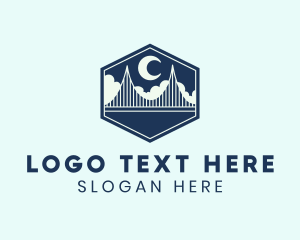 Travel - Cloud Moon Bridge logo design