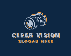 Lens - DSLR Camera Lens logo design