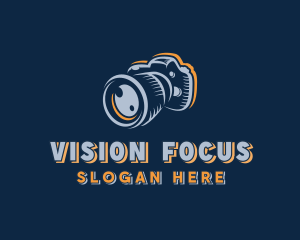 Lens - DSLR Camera Lens logo design