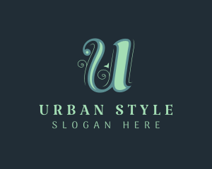 Fashion Styling Boutique Letter U logo design