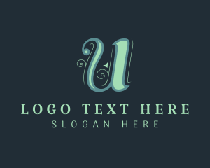 Event Styling - Fashion Styling Boutique Letter U logo design