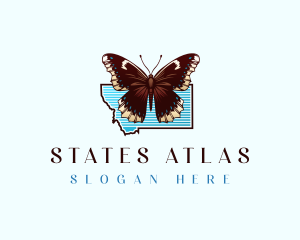 Montana Nature Butterfly logo design