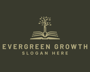 Book Tree Learning logo design