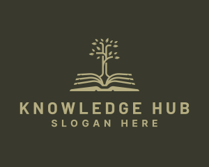 Book Tree Learning logo design