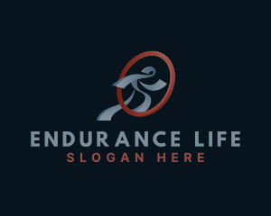 Endurance - Running Man Fitness logo design