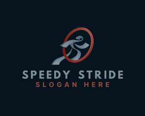 Sprinter - Running Man Fitness logo design