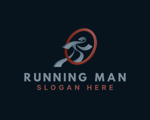Running Man Fitness logo design