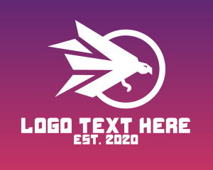 Falcon - Modern Polygon Bird logo design