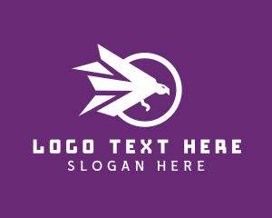 Logistics - Modern Polygon Bird logo design