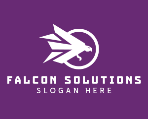 Modern Polygon Bird logo design