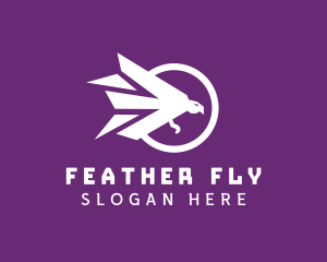 Modern Polygon Bird logo design