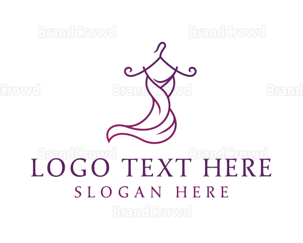 Feminine Fashion Dress Logo