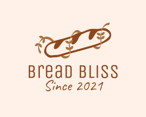 Baguette - Brown Baguette Bread logo design