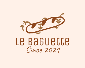 Baguette - Brown Baguette Bread logo design