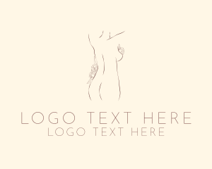 Modelling - Nude Feminine Body logo design