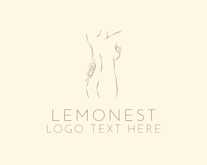 Modelling - Nude Feminine Body logo design