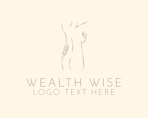 Aesthetic - Nude Feminine Body logo design