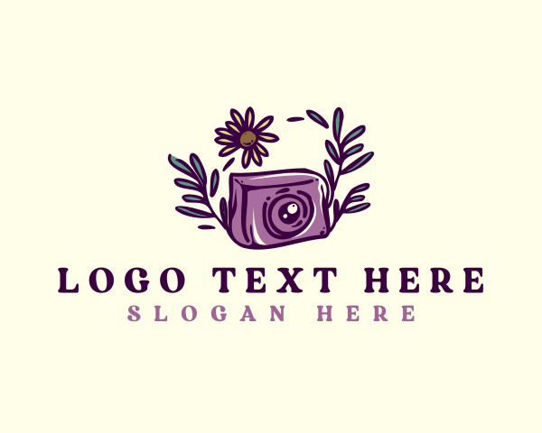 Studio - Camera Plant Photography logo design