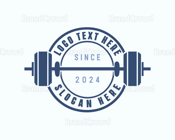 Barbell Crossfit Gym Logo