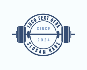 Crossfit - Barbell Crossfit Gym logo design