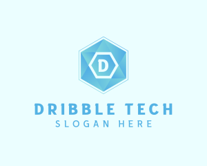 Geometric Tech Hexagon  logo design