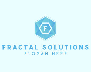 Geometric Tech Hexagon  logo design