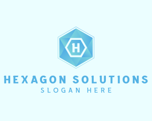 Hexagon - Geometric Tech Hexagon logo design