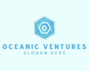 Geometric Tech Hexagon  logo design