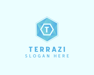 Geometric Tech Hexagon  logo design