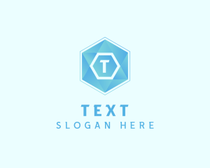 Geometric Tech Hexagon  logo design