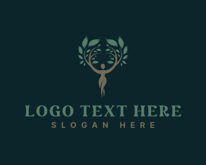 Vegetation - Female Tree Plant logo design