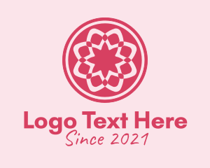 Pink - Floral Centerpiece Decor logo design