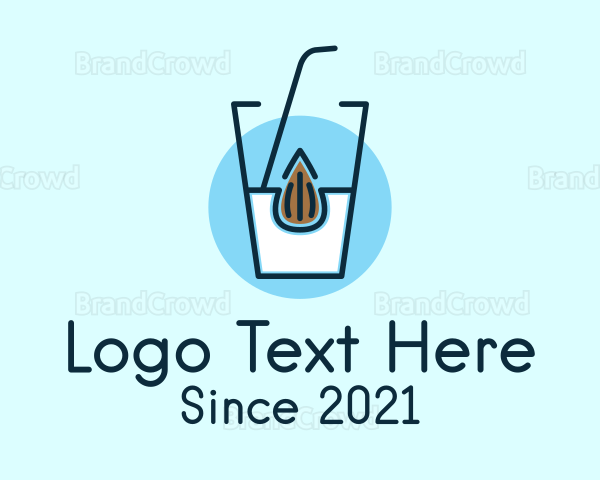 Almond Milk Glass Logo