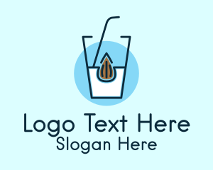 Almond Milk Glass Logo