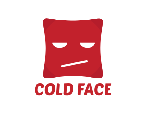 Red Emoji Face logo design