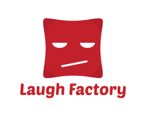 Comedy - Red Emoji Face logo design