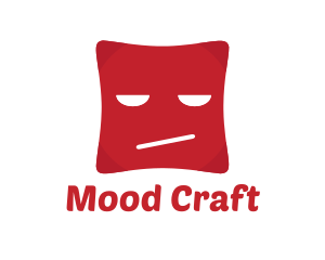 Mood - Red Emoji Face logo design