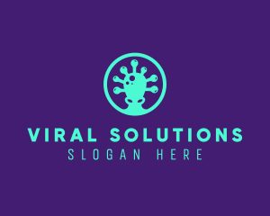 Kraken Virus Disease logo design