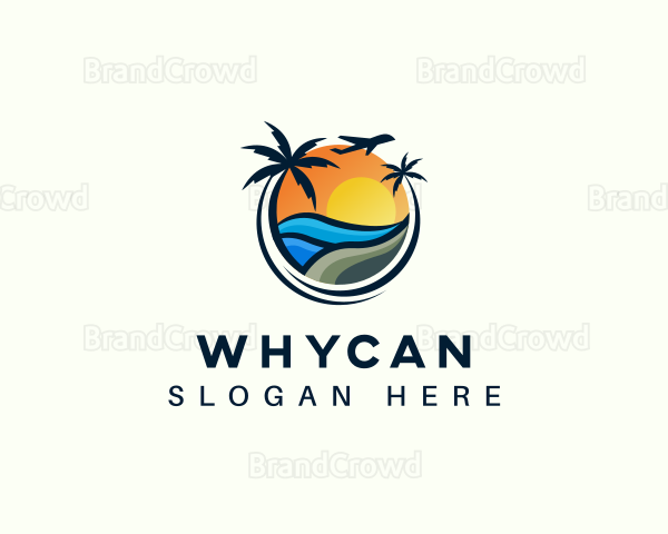 Tropical Beach Resort Escapade Logo