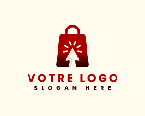 Cursor - Shopping Bag Online logo design