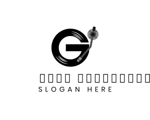 Alphabet - Vinyl Music Letter G logo design