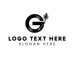 Old - Vinyl Music Letter G logo design