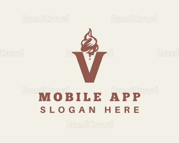 Ice Cream Dessert Logo