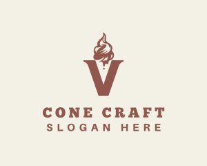 Cone - Ice Cream Dessert logo design