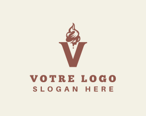 Ice Cream Dessert logo design