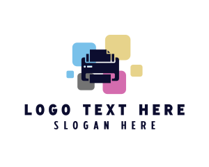 Photocopier - Color Printer Ink logo design